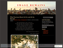 Tablet Screenshot of imageremains.wordpress.com