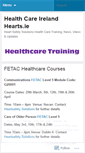 Mobile Screenshot of healthcareheartsafetysolutions.wordpress.com
