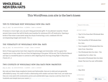 Tablet Screenshot of newera2012hats.wordpress.com