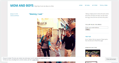 Desktop Screenshot of momandboy.wordpress.com