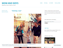 Tablet Screenshot of momandboy.wordpress.com