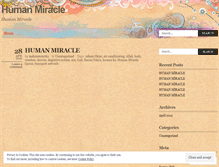 Tablet Screenshot of mraclehuman.wordpress.com