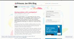 Desktop Screenshot of princessjenrn.wordpress.com