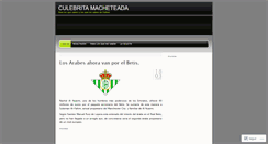 Desktop Screenshot of culebritamacheteada.wordpress.com