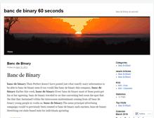 Tablet Screenshot of bboards.bancdebinary60seconds.wordpress.com