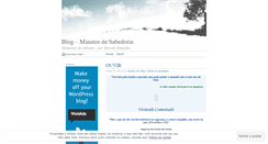 Desktop Screenshot of minutosdesabedoria.wordpress.com