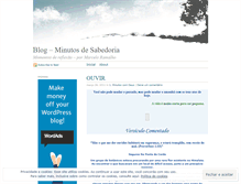 Tablet Screenshot of minutosdesabedoria.wordpress.com