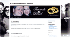 Desktop Screenshot of casamentofernandaedaniel.wordpress.com