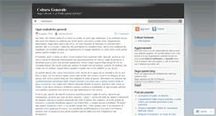 Desktop Screenshot of colturagenerale.wordpress.com