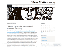 Tablet Screenshot of ideasmatter2009.wordpress.com