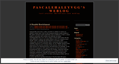 Desktop Screenshot of pascalehaleyvgg.wordpress.com