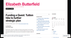 Desktop Screenshot of lizbutterfield.wordpress.com