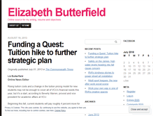 Tablet Screenshot of lizbutterfield.wordpress.com