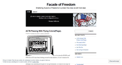 Desktop Screenshot of facadeoffreedom.wordpress.com