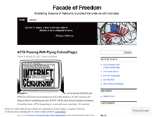 Tablet Screenshot of facadeoffreedom.wordpress.com