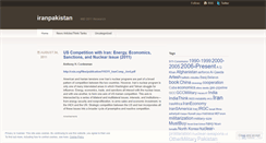 Desktop Screenshot of iranpakistan.wordpress.com