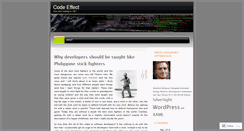 Desktop Screenshot of codeeffect.wordpress.com