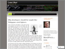 Tablet Screenshot of codeeffect.wordpress.com