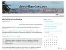 Tablet Screenshot of desertlandscapes.wordpress.com