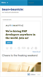 Mobile Screenshot of beanandbeanicle.wordpress.com
