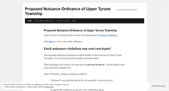 Desktop Screenshot of nuisanceordinance.wordpress.com