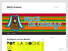 Tablet Screenshot of m4csdcabeza.wordpress.com