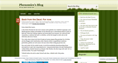 Desktop Screenshot of phenomics.wordpress.com