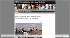 Desktop Screenshot of intro2nonprofitsector.wordpress.com
