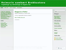 Tablet Screenshot of brekkustova.wordpress.com