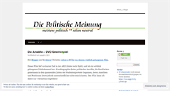 Desktop Screenshot of diepolitische.wordpress.com