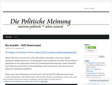 Tablet Screenshot of diepolitische.wordpress.com