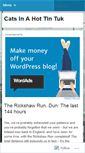 Mobile Screenshot of catsinahottintuk.wordpress.com