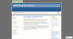 Desktop Screenshot of amdopteron2007.wordpress.com
