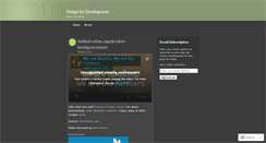 Desktop Screenshot of designfordevelopment.wordpress.com
