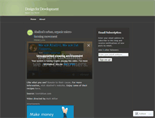 Tablet Screenshot of designfordevelopment.wordpress.com