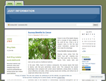 Tablet Screenshot of justinformation.wordpress.com