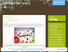 Tablet Screenshot of itzonlymyspace.wordpress.com