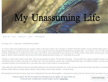 Tablet Screenshot of myunassuminglife.wordpress.com