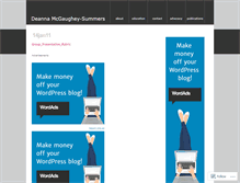 Tablet Screenshot of deannasummers.wordpress.com