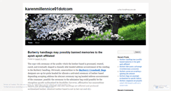 Desktop Screenshot of karenmillennice01dotcom.wordpress.com