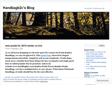 Tablet Screenshot of handbagb2c.wordpress.com