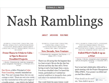 Tablet Screenshot of nashramblings.wordpress.com