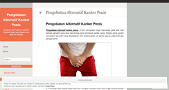 Desktop Screenshot of pengobatanalternatifuntukkankerpenis.wordpress.com