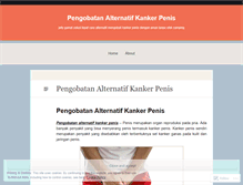 Tablet Screenshot of pengobatanalternatifuntukkankerpenis.wordpress.com