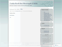 Tablet Screenshot of infoukm.wordpress.com