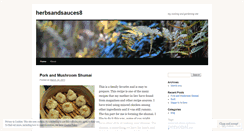 Desktop Screenshot of herbsandsauces8.wordpress.com
