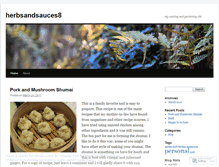 Tablet Screenshot of herbsandsauces8.wordpress.com