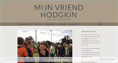 Desktop Screenshot of mijnvriendhodgkin.wordpress.com