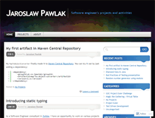 Tablet Screenshot of jaroslawpawlak.wordpress.com