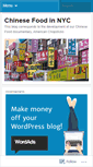 Mobile Screenshot of chinesefoodinnyc.wordpress.com